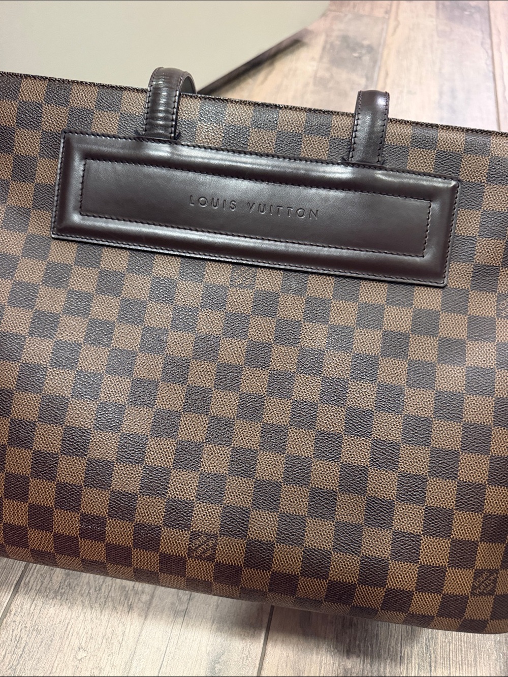 Louis Vuitton Brown Damier Ebene Canvas Briefcase Tote